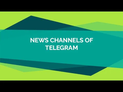 NEWS CHANNELS OF TELEGRAM