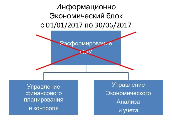 Информационно Экономический блок с 01/01/2017 по 30/06/2017
