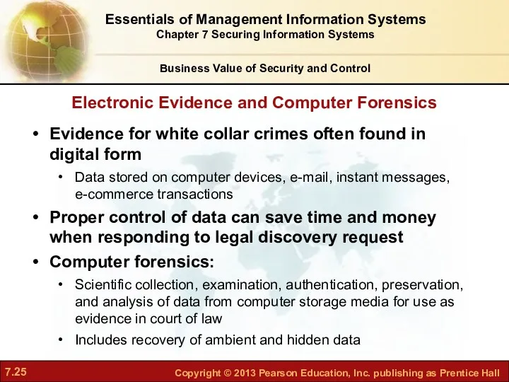 Electronic Evidence and Computer Forensics Evidence for white collar crimes