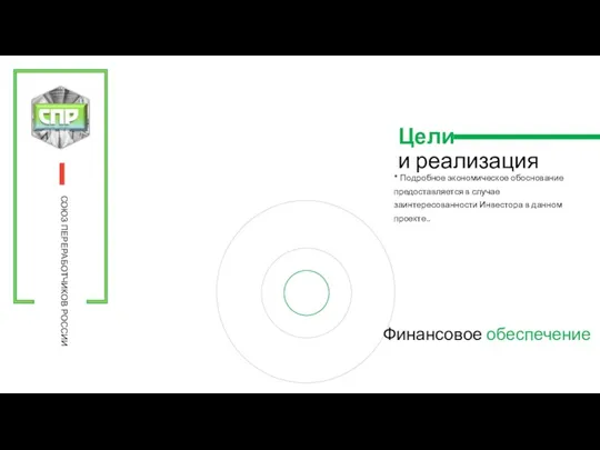 Финансовое обеспечение * Подробное экономическое обоснование предоставляется в случае заинтересованности