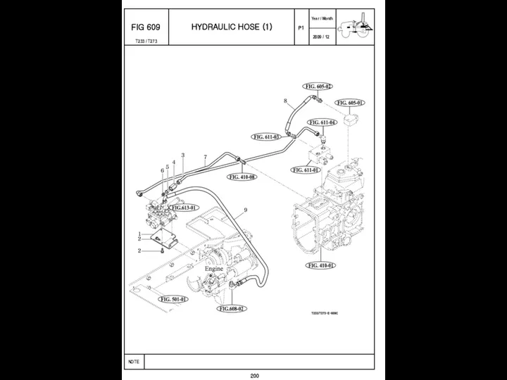 P1 FIG 609 HYDRAULIC HOSE (1) 200