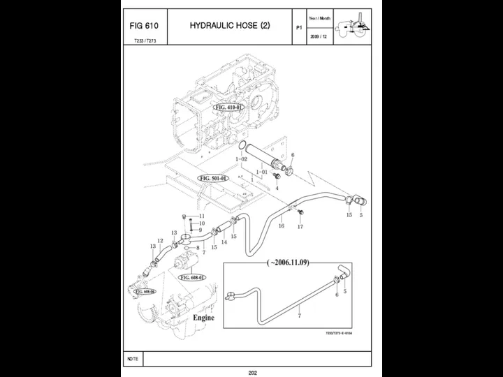 P1 FIG 610 HYDRAULIC HOSE (2) 202