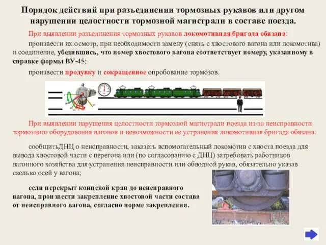 Порядок действий при разъединении тормозных рукавов или другом нарушении целостности