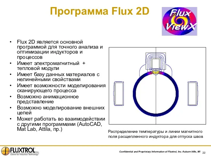Программа Flux 2D Flux 2D является основной программой для точного