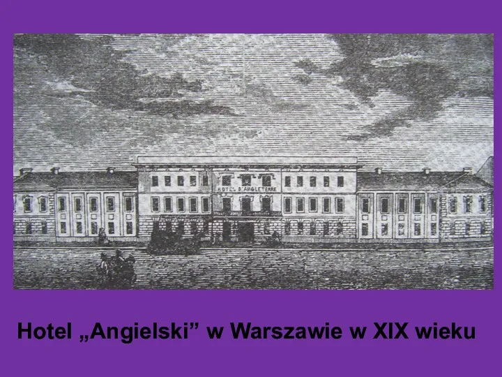 Hotel „Angielski” w Warszawie w XIX wieku