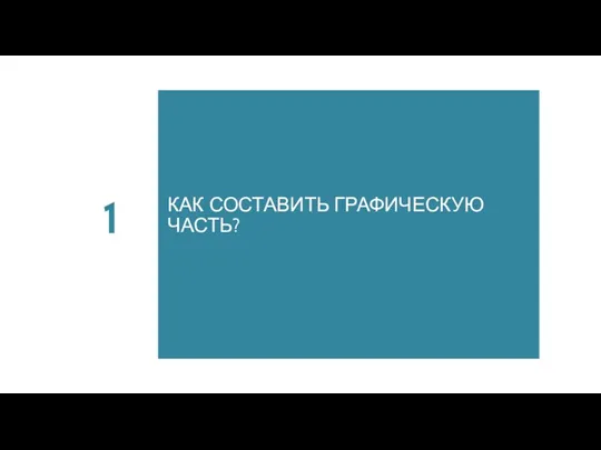 1 КАК СОСТАВИТЬ ГРАФИЧЕСКУЮ ЧАСТЬ?