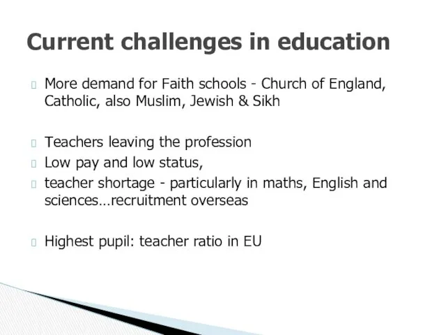 More demand for Faith schools - Church of England, Catholic,