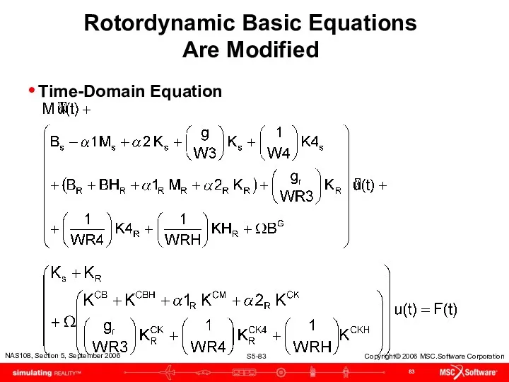 Rotordynamic Basic Equations Are Modified Time-Domain Equation