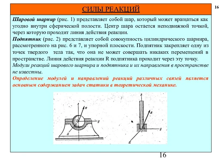 Шаровой шарнир (рис. 1) представляет собой шар, который может вращаться