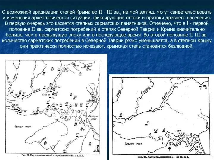 О возможной аридизации степей Крыма во II - III вв.,