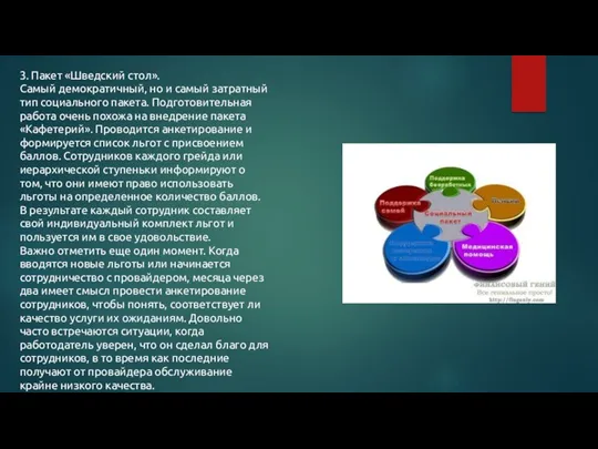 3. Пакет «Шведский стол». Самый демократичный, но и самый затратный