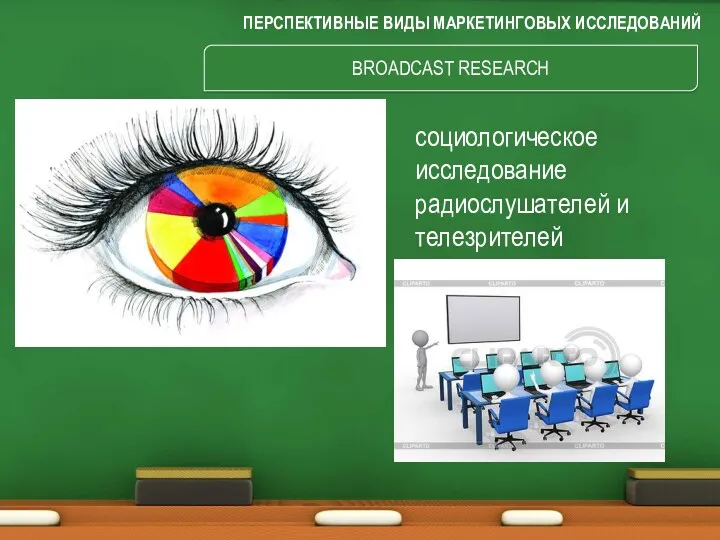 ПЕРСПЕКТИВНЫЕ ВИДЫ МАРКЕТИНГОВЫХ ИССЛЕДОВАНИЙ BROADCAST RESEARCH социологическое исследование радиослушателей и телезрителей