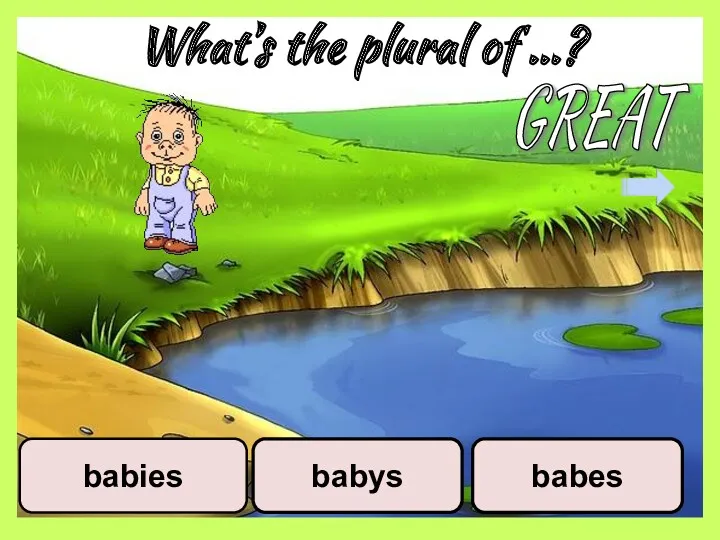 What’s the plural of …? babys babies babes GREAT