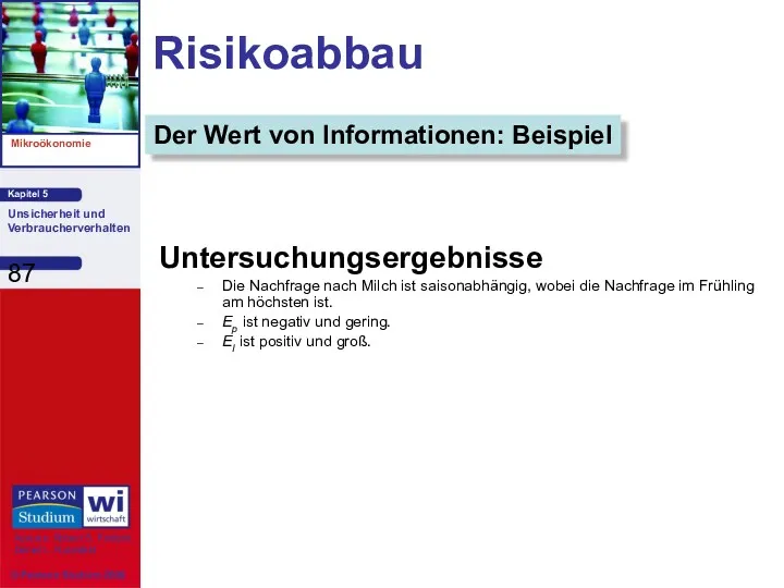 Untersuchungsergebnisse Die Nachfrage nach Milch ist saisonabhängig, wobei die Nachfrage