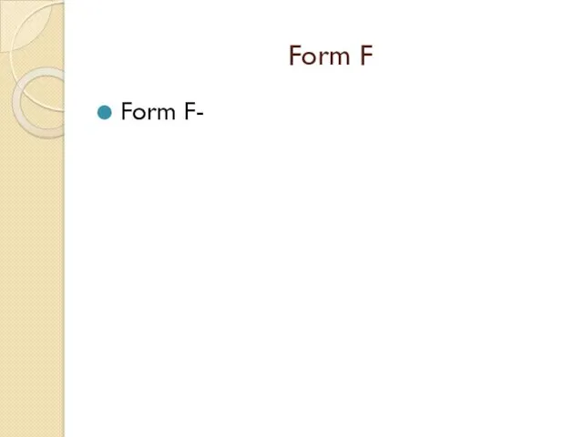 Form F Form F-
