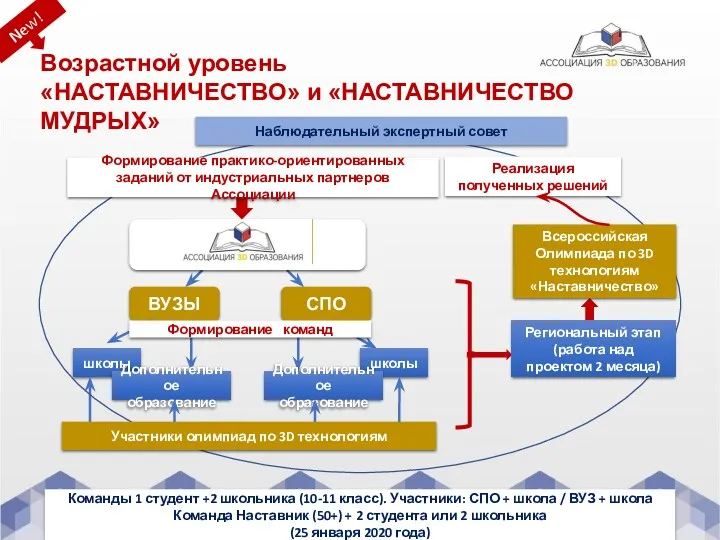 ВУЗЫ СПО Возрастной уровень «НАСТАВНИЧЕСТВО» и «НАСТАВНИЧЕСТВО МУДРЫХ» школы школы