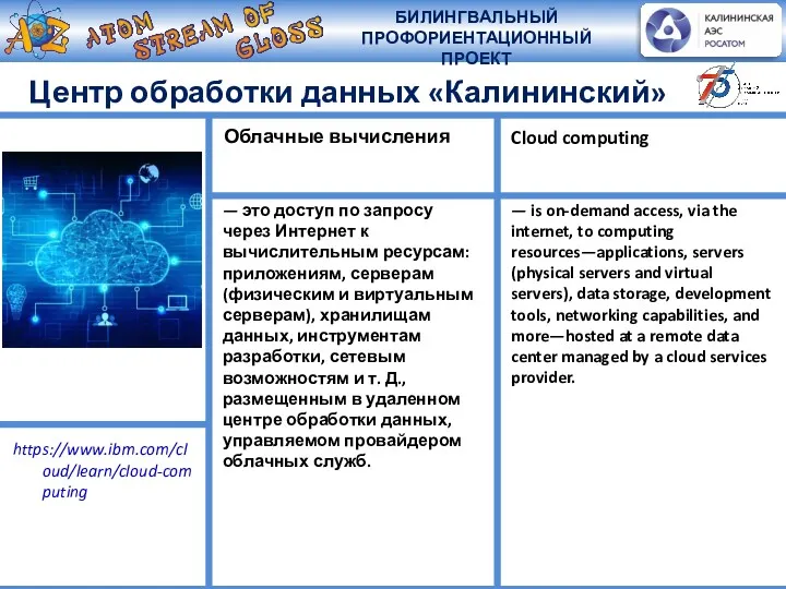 Центр обработки данных «Калининский» — это доступ по запросу через Интернет к вычислительным