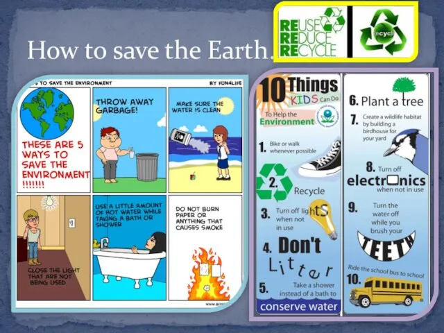 How to save the Earth…