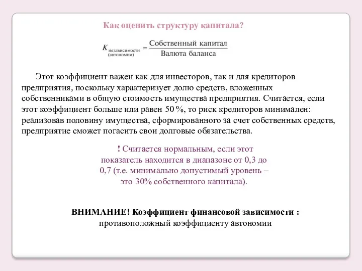 Как оценить структуру капитала? Этот коэффициент важен как для инвесторов,