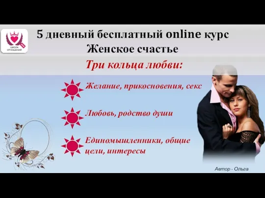 Автор - Ольга Керро 5 дневный бесплатный online курс Женское