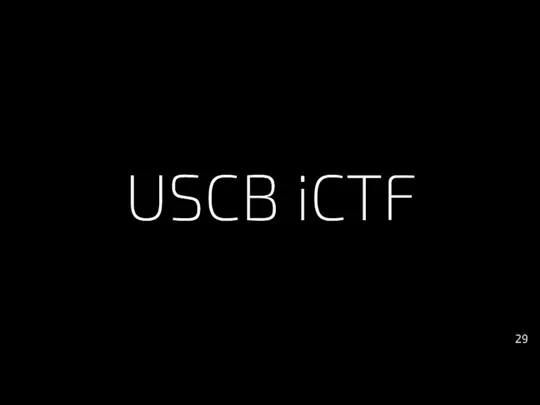 USCB iCTF 29