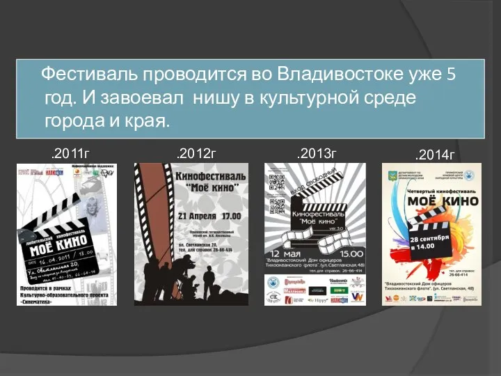 Фестиваль проводится во Владивостоке уже 5 год. И завоевал нишу