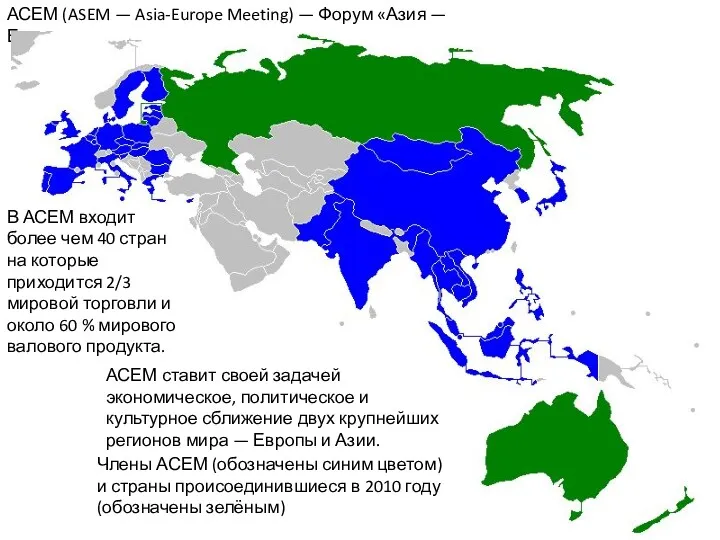 АСЕМ (ASEM — Asia-Europe Meeting) — Форум «Азия — Европа»