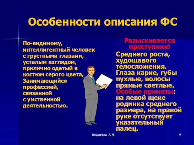 Перфильева А. М. Особенности описания ФС По-видимому, интеллигентный человек с