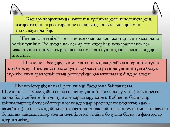 Шиеленіс дегеніміз – екі немесе одан да көп жақтардың арасындағы