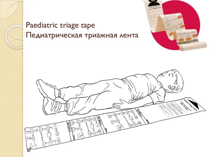 Paediatric triage tape Педиатрическая триажная лента