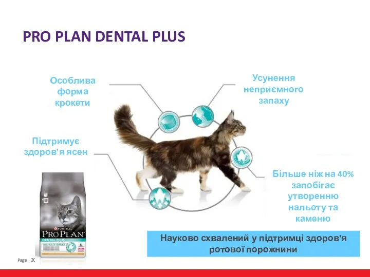 PRO PLAN DENTAL PLUS Науково схвалений у підтримці здоров'я ротової