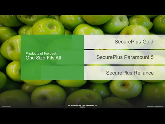 SecurePlus Gold SecurePlus Paramount 5 SecurePlus Reliance Products of the past: One Size Fits All