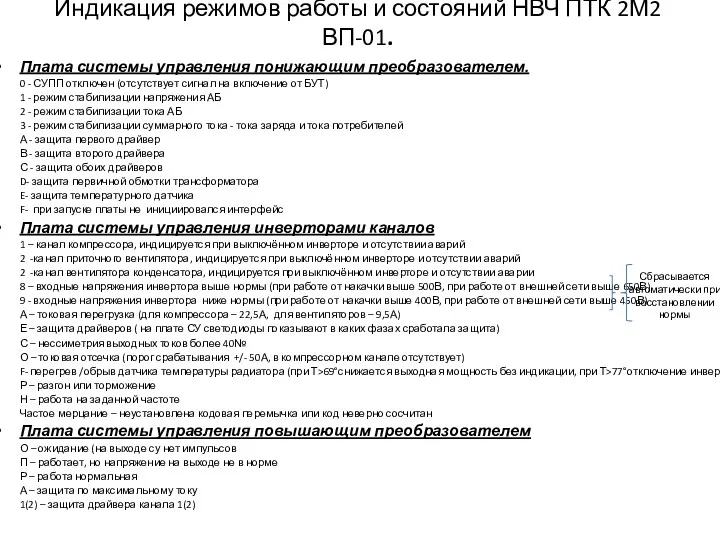 Индикация режимов работы и состояний НВЧ ПТК 2М2 ВП-01. Плата