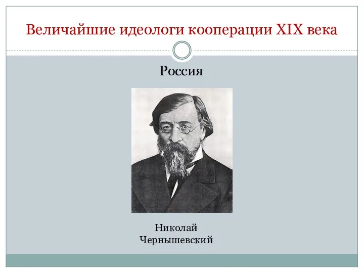 Россия Величайшие идеологи кооперации XIX века Николай Чернышевский