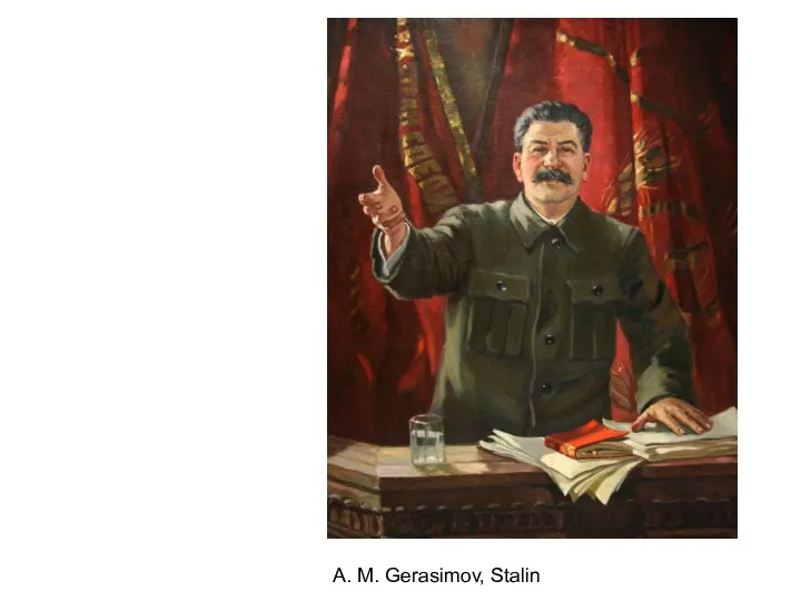 A. M. Gerasimov, Stalin