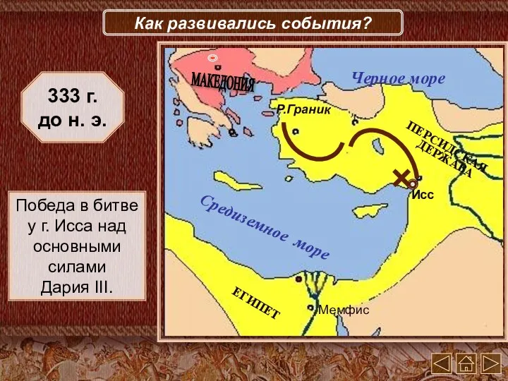 Исс Мемфис Р.Граник Победа в битве у г. Исса над