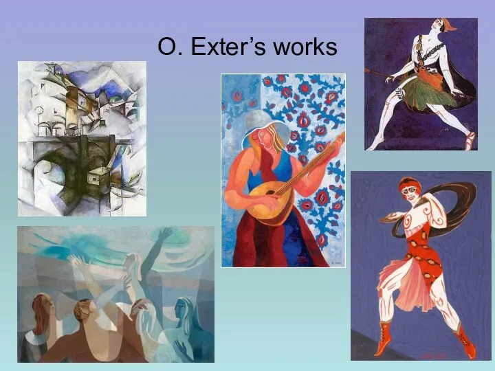 O. Exter’s works
