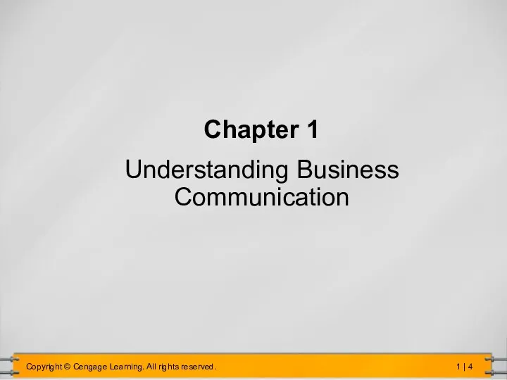 Chapter 1 Understanding Business Communication