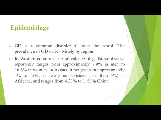 Epidemiology GD is a common disorder all over the world.