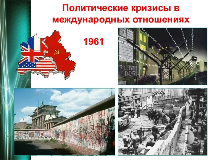 Политические кризисы в международных отношениях 1961