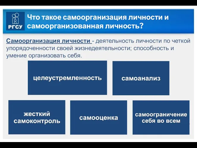 Что такое самоорганизация личности и самоорганизованная личность? Самоорганизация личности -