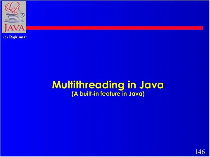 Multithreading in Java (A built-in feature in Java)