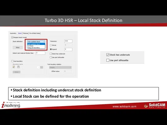 Turbo 3D HSR – Local Stock Definition Stock definition including