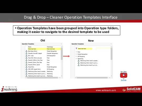 Drag & Drop – Cleaner Operation Templates Interface Operation Templates