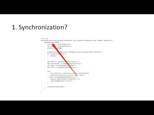1. Synchronization?
