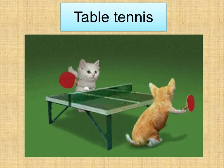 Table tennis