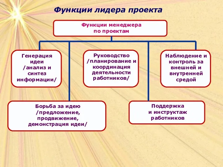 Функции лидера проекта