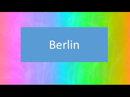 Berlin ist eine alte deutsche Stadt