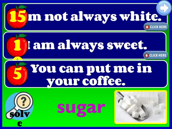I’m not always white. sugar
