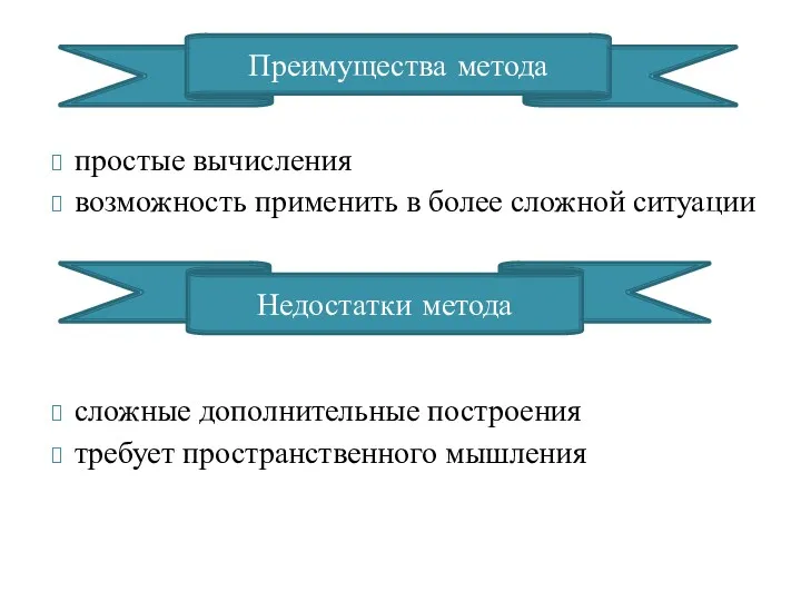 простые вычисления возможность применить в более сложной ситуации сложные дополнительные